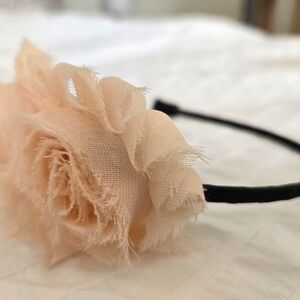 Peach Flower Headband